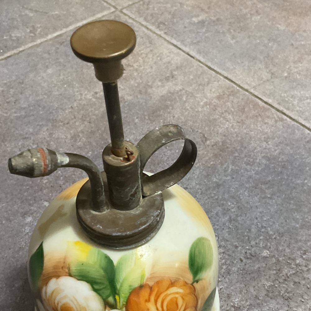 Floral Ceramic Plant Mister 1974 made in Japan - Picture 6 of 10